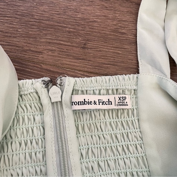 Abercrombie and Fitch Light Green Mini Dress with Tie Straps XS - Picture 3 of 7